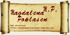 Magdalena Poplašen vizit kartica